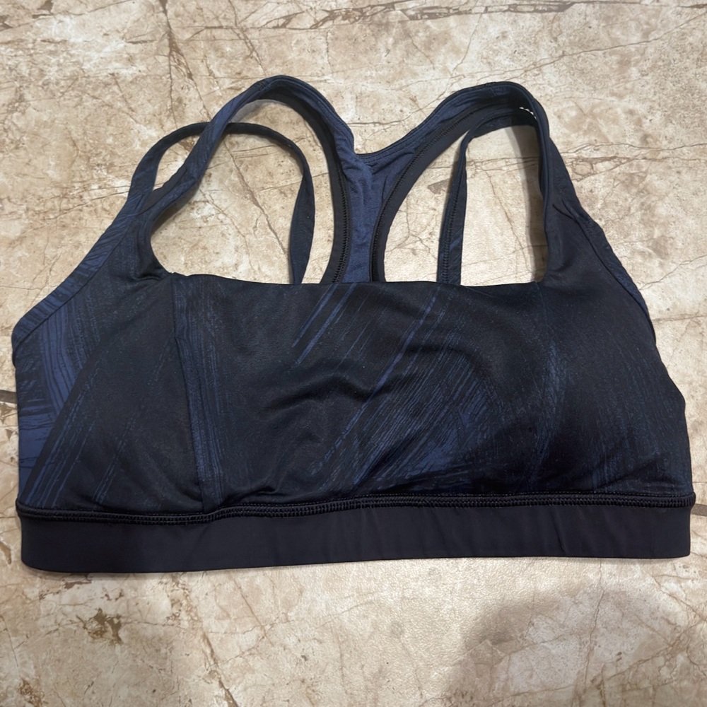 Lululemon Black and Blue Sports Bra